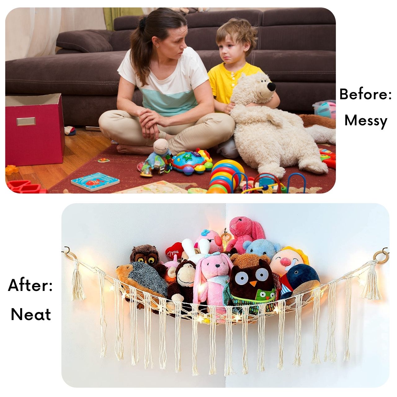 ecofynd Stuffed Animal Toy Hammock