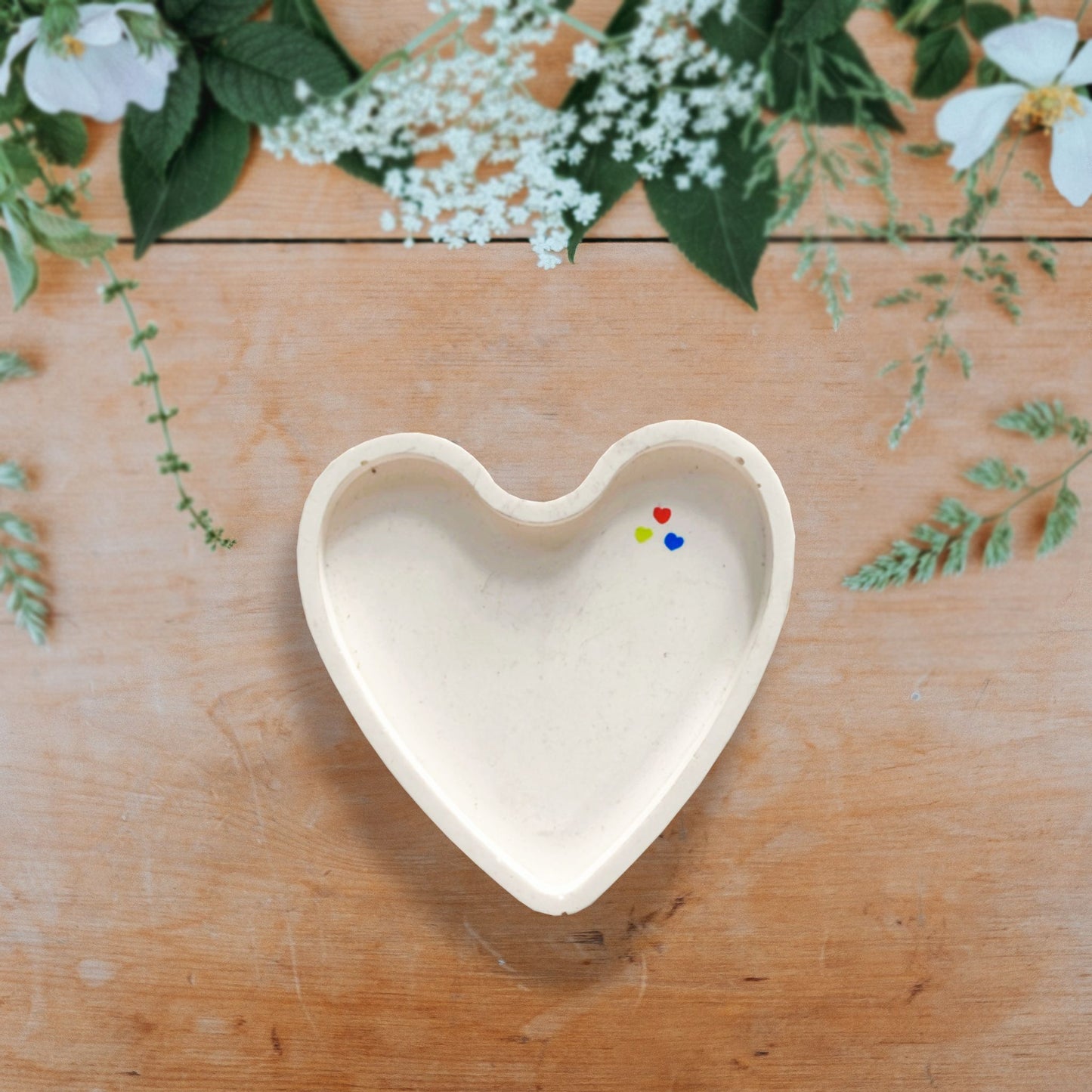 Eco-Resin Trinket and Candle Tray Organiser- Heart