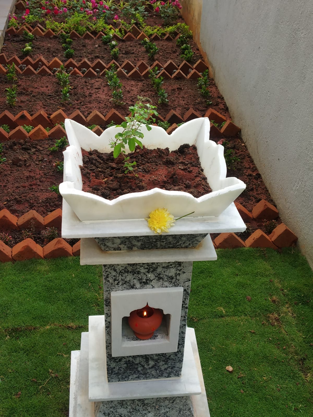Granite Tulsi Pot