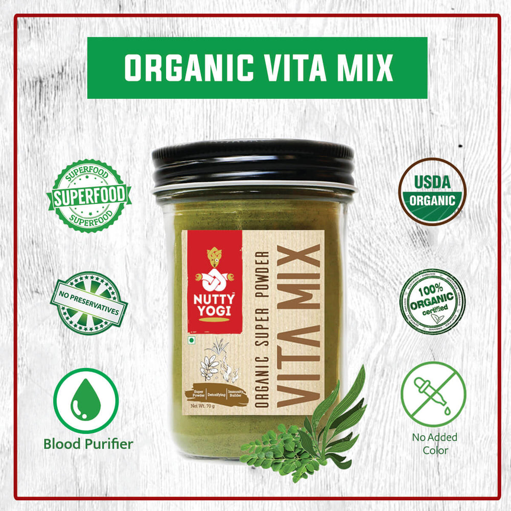 
                  
                    Nutty Yogi Organic Vita Mix (70g)
                  
                