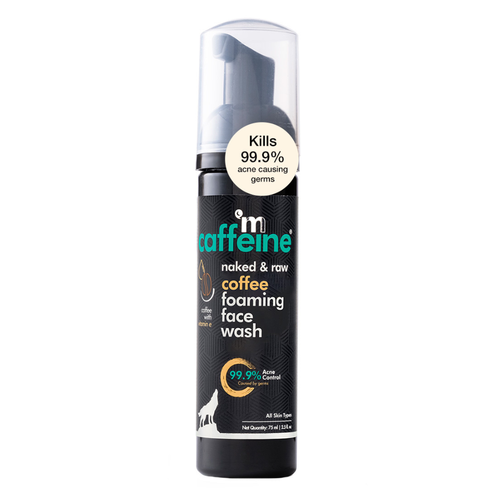 MCaffeine Anti Acne Coffee Foaming Face Wash - Oil & Pimple Control Cleanser with  Cinnamon & Vitamin(75 ml)