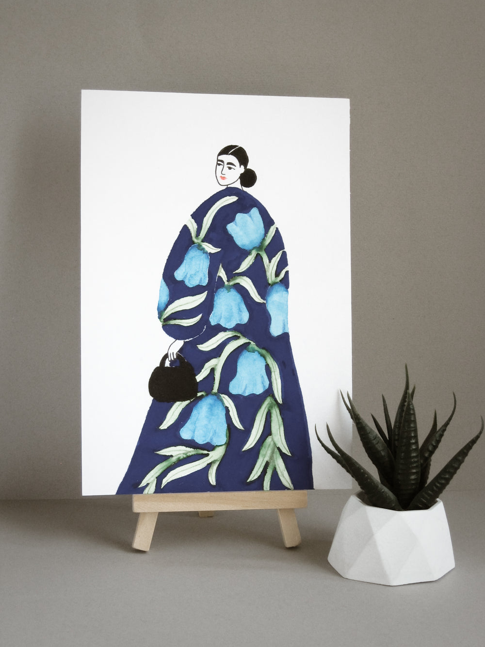 Modern Lady - Hand painted Art