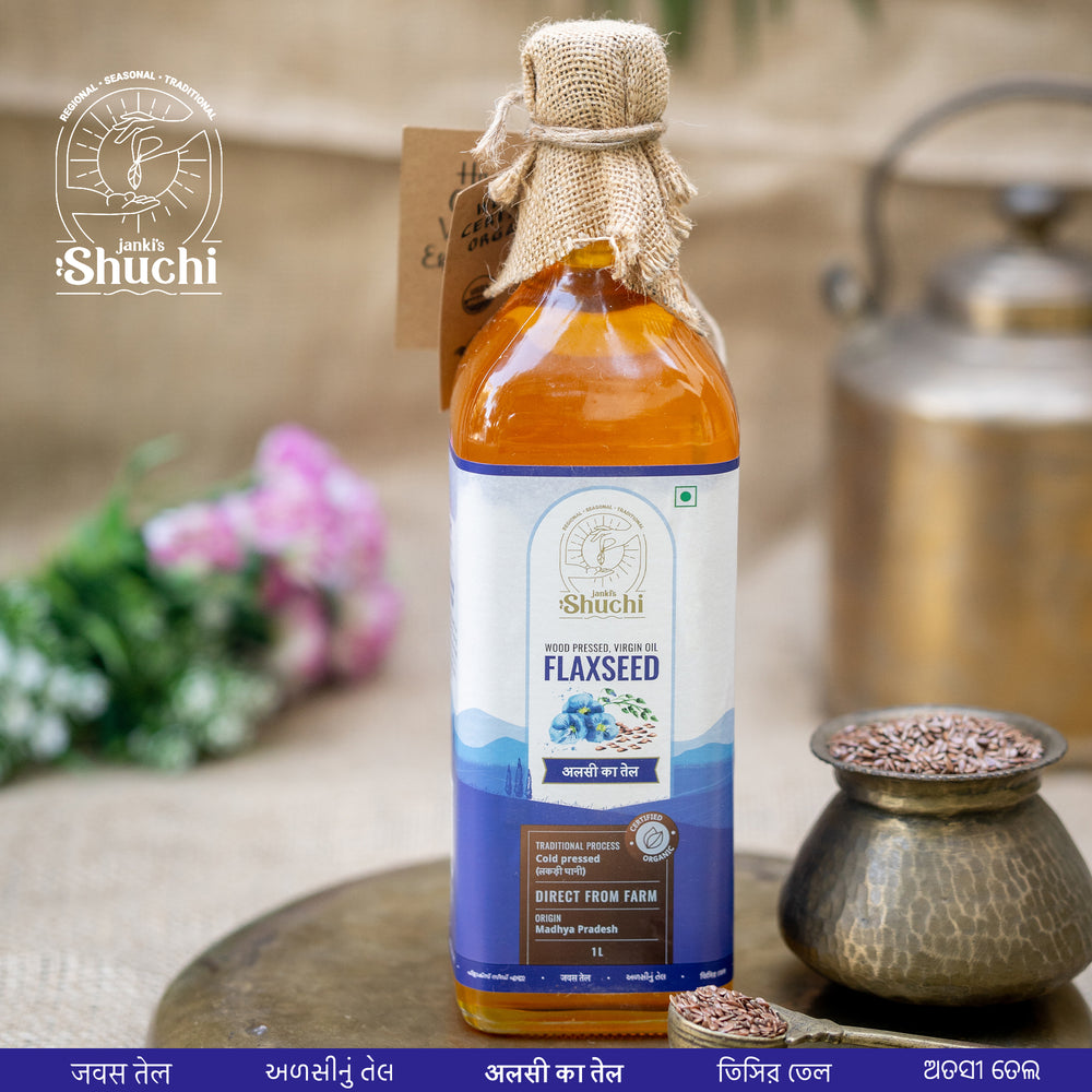 
                  
                    Janki's Shuchi Organic Cold Pressed Flaxseed Oil
                  
                