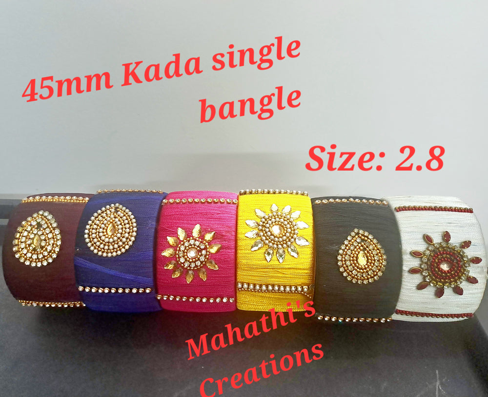 Handmade Silk thread Kada Bangles