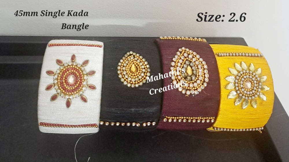 
                  
                    Handmade Silk thread Kada Bangles
                  
                