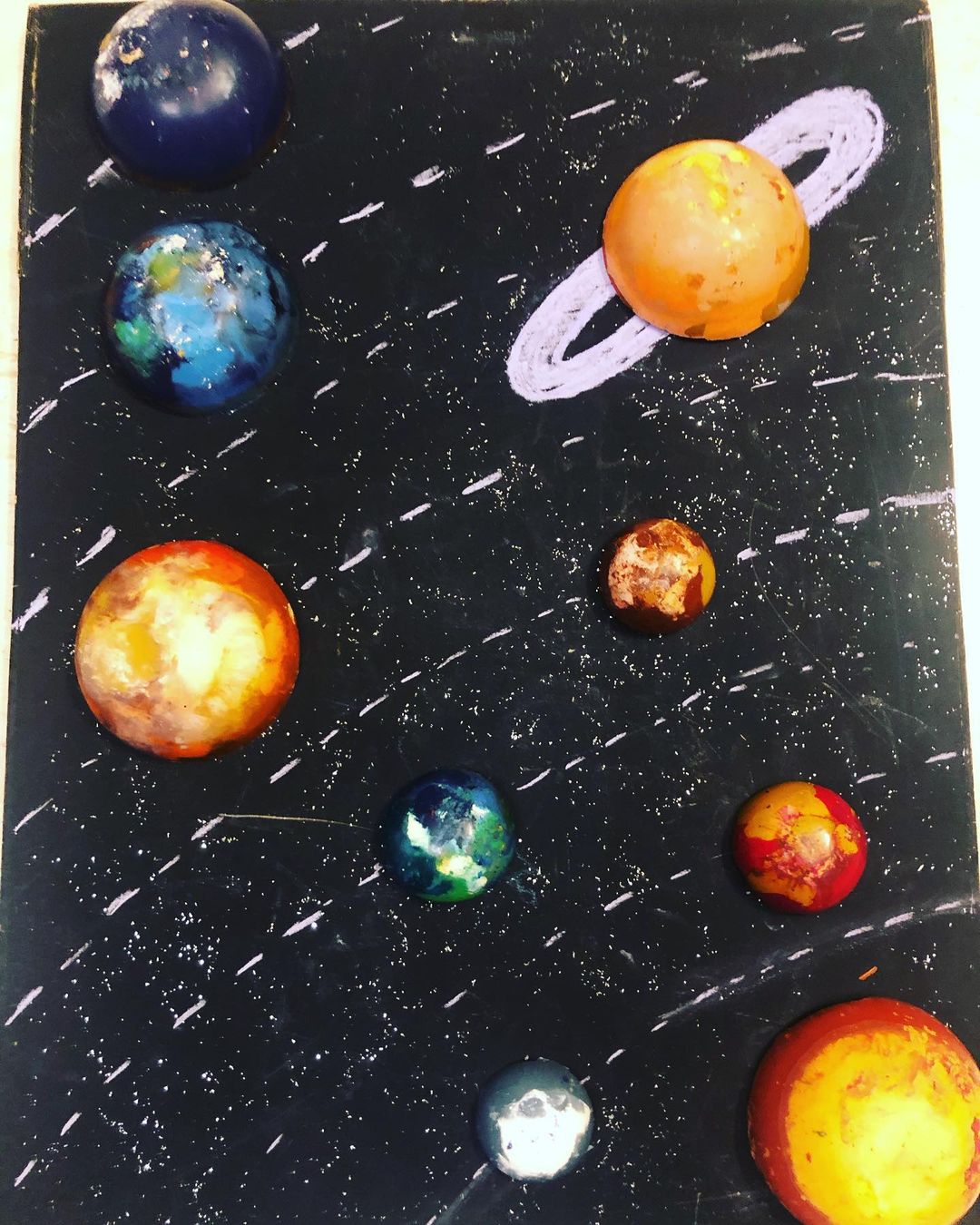 
                  
                    Handmade Non Toxic Planet Shaped Crayons Set of 9
                  
                