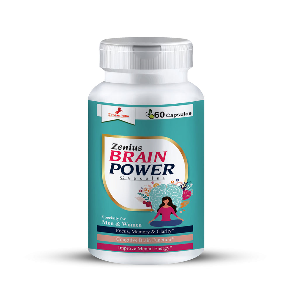 
                  
                    Zenius Brain Power Capsule-Brain Booster Medicine | Stress Relief Medicine (60 Capsules)
                  
                