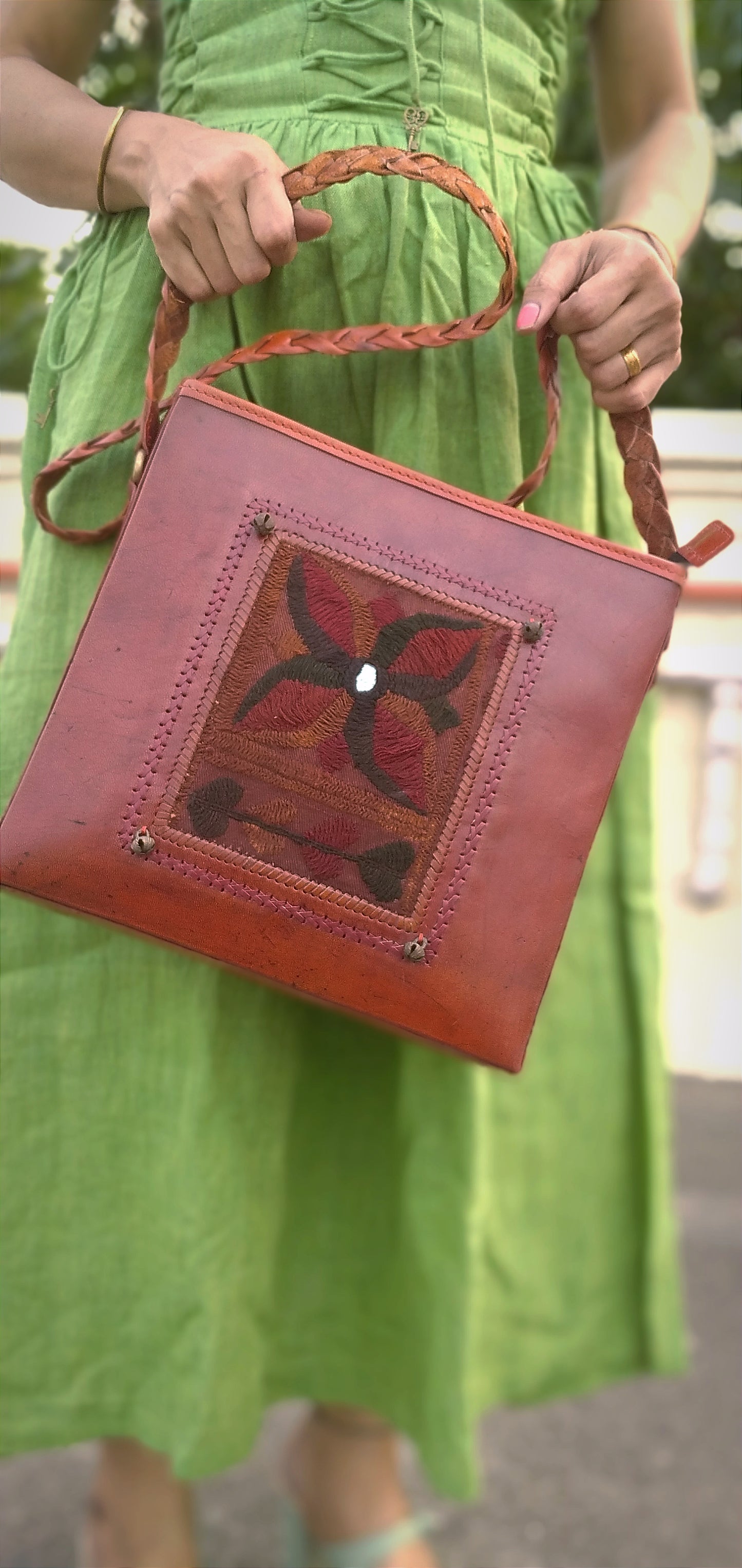 
                  
                    REGALIA - Cruelty Free Hand Crafted Hand Stitched and Embroidered Designer HandBag
                  
                