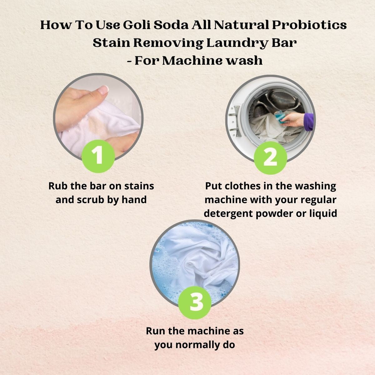 
                  
                    Goli Soda All Natural Probiotics Stain Removing Laundry Bar 90 g
                  
                