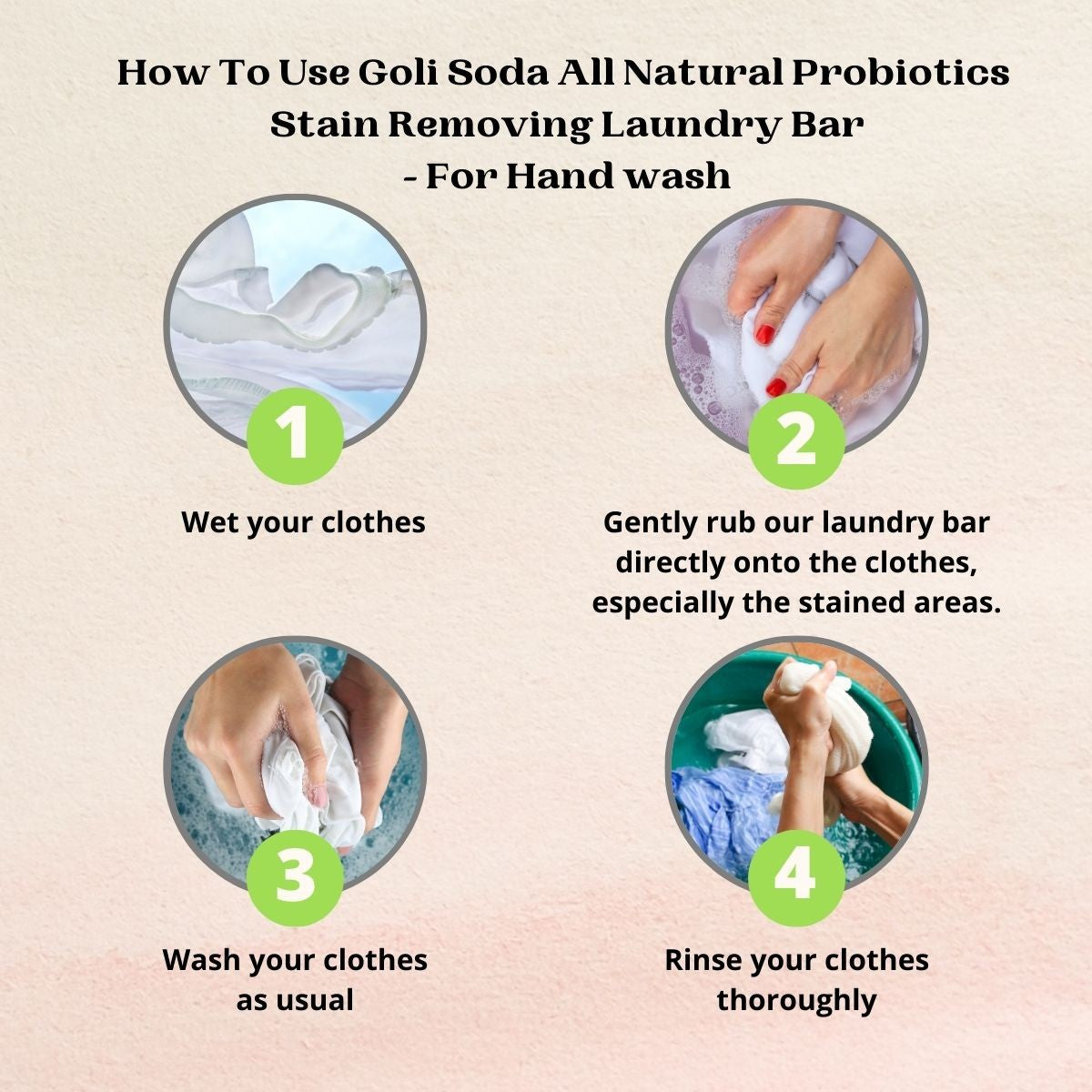 
                  
                    Goli Soda All Natural Probiotics Stain Removing Laundry Bar 90 g
                  
                