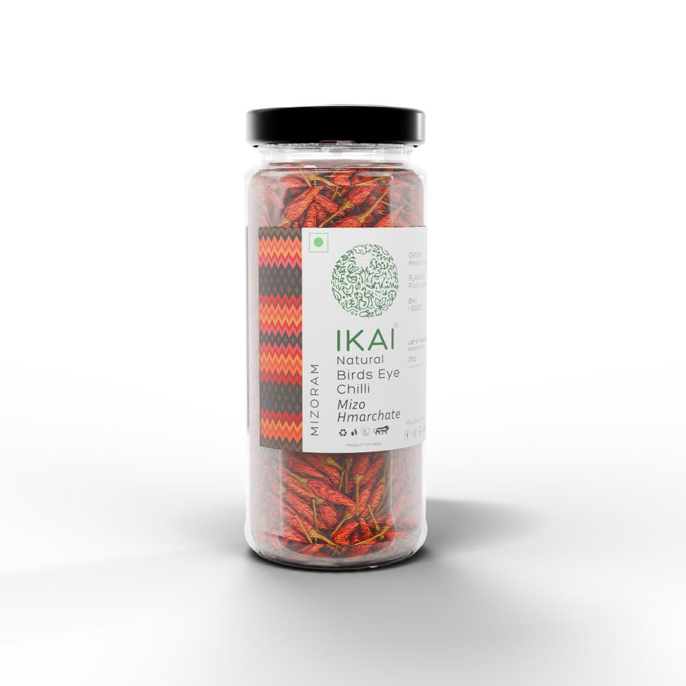 
                  
                    Natural Bird’s Eye Chilli | Mizo Hmarchate | Regional Specialty-Mizoram | Exotic |25g
                  
                