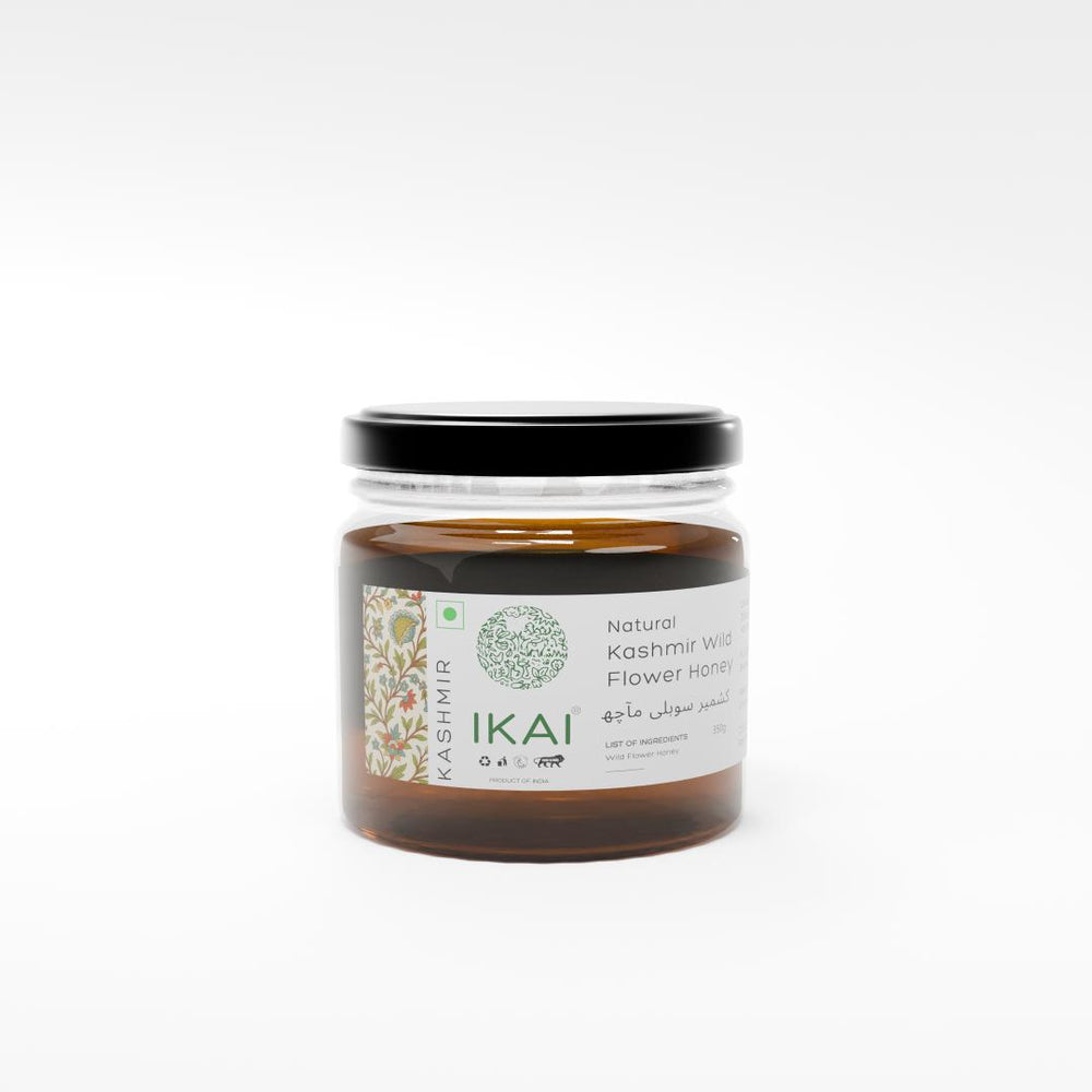 Natural Kashmir Wild Flower Honey | Unprocessed | Regional Specialty - Kashmir | 350g