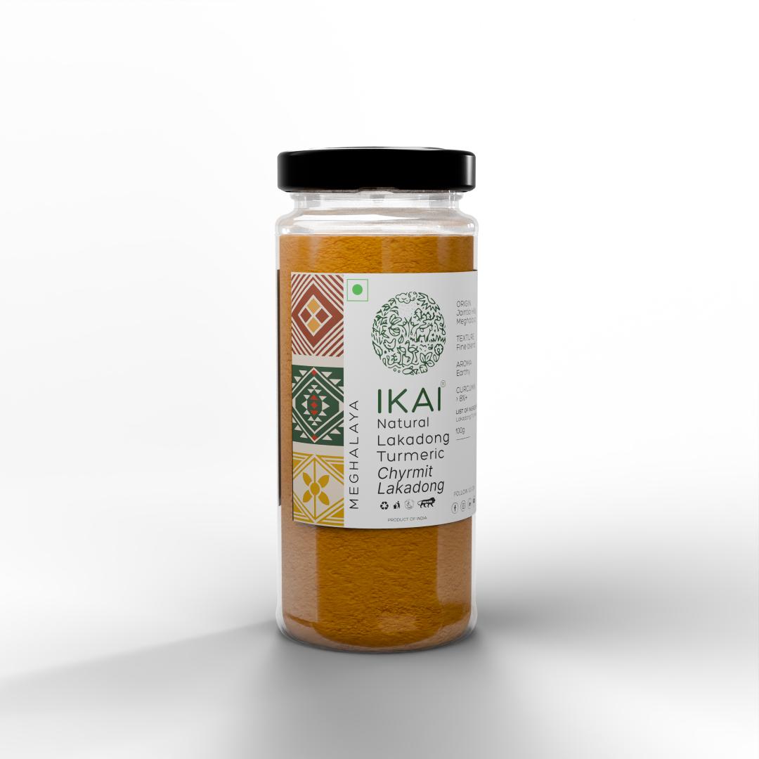 
                  
                    IKAI Natural Lakadong Turmeric | 8 % Curcumin Content | Regional Specialty - Meghalaya | 100g
                  
                