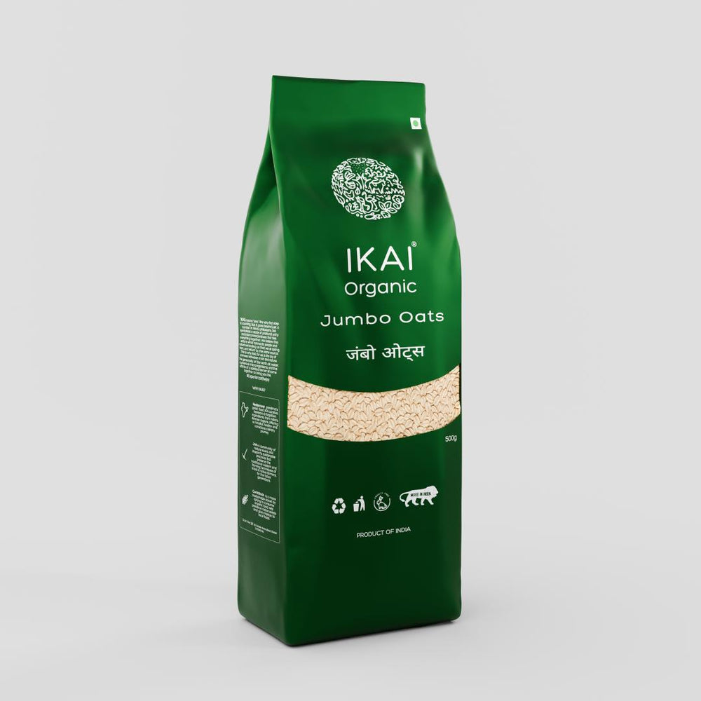 Organic Jumbo Oats | Healthy Breakfast | No Preservative | Gluten Free | 500g