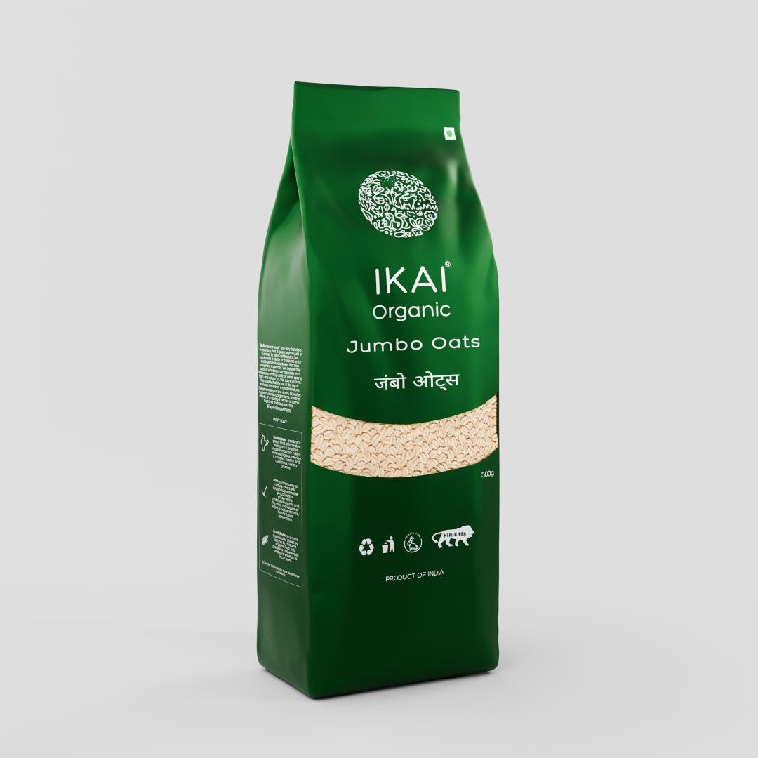 
                  
                    Organic Jumbo Oats | Healthy Breakfast | No Preservative | Gluten Free | 500g
                  
                