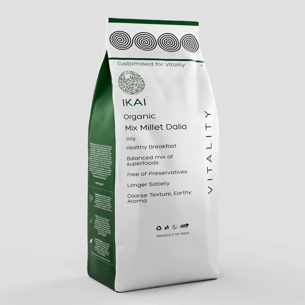 
                  
                    Organic Mix Millet Dalia | Multi Millets | Customised For Vitality | Gluten Free | 500g
                  
                