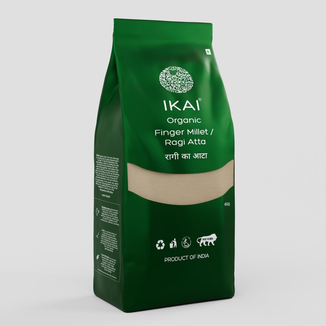 
                  
                    Organic Finger Millet/Ragi Atta | Gluten Free | Ancient Grain | Nachni | 450g
                  
                