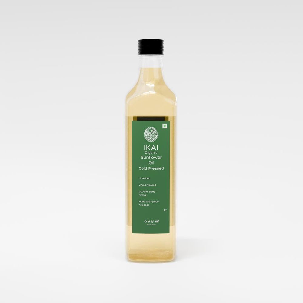 Organic Sunflower Oil | Cold Pressed | Wood Pressed | Unrefined | 1000ml