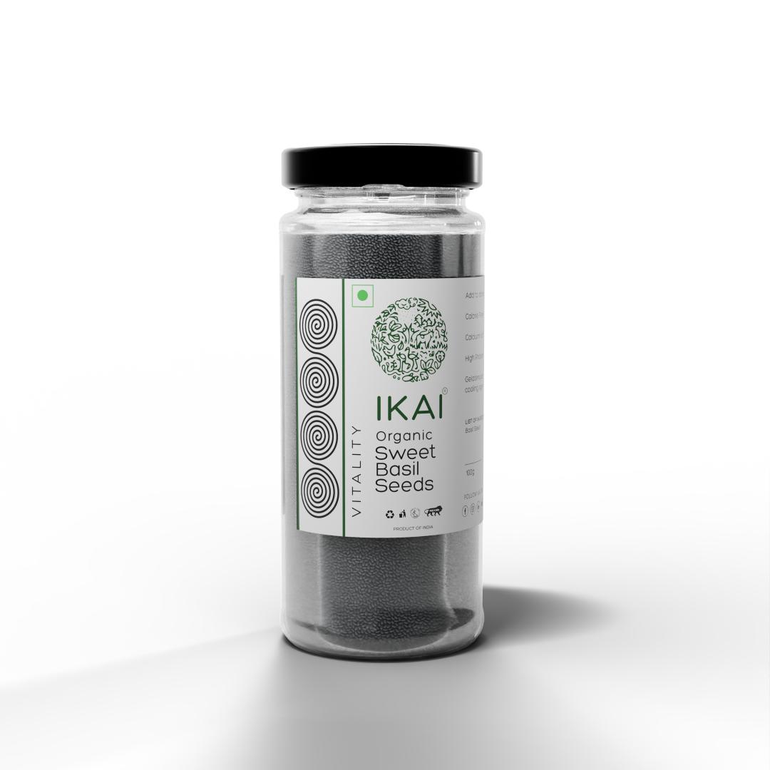 
                  
                    Organic Sweet Basil Seeds | Sabja | Customised for Vitality | High Protein | 100g
                  
                