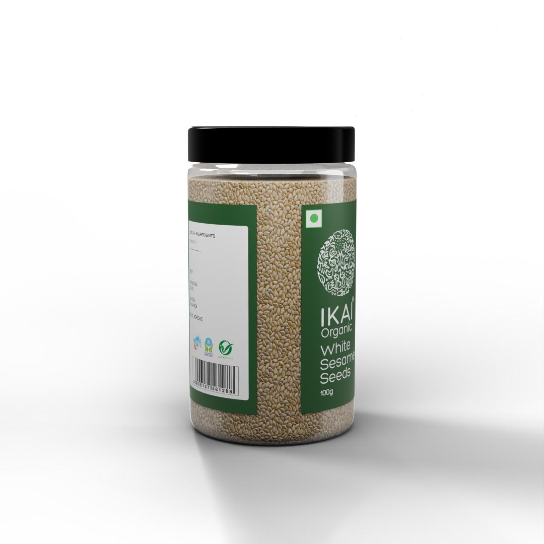 
                  
                    Organic White Sesame Seeds | Safed Til | Healthy Seeds | Good Fats| 100g
                  
                