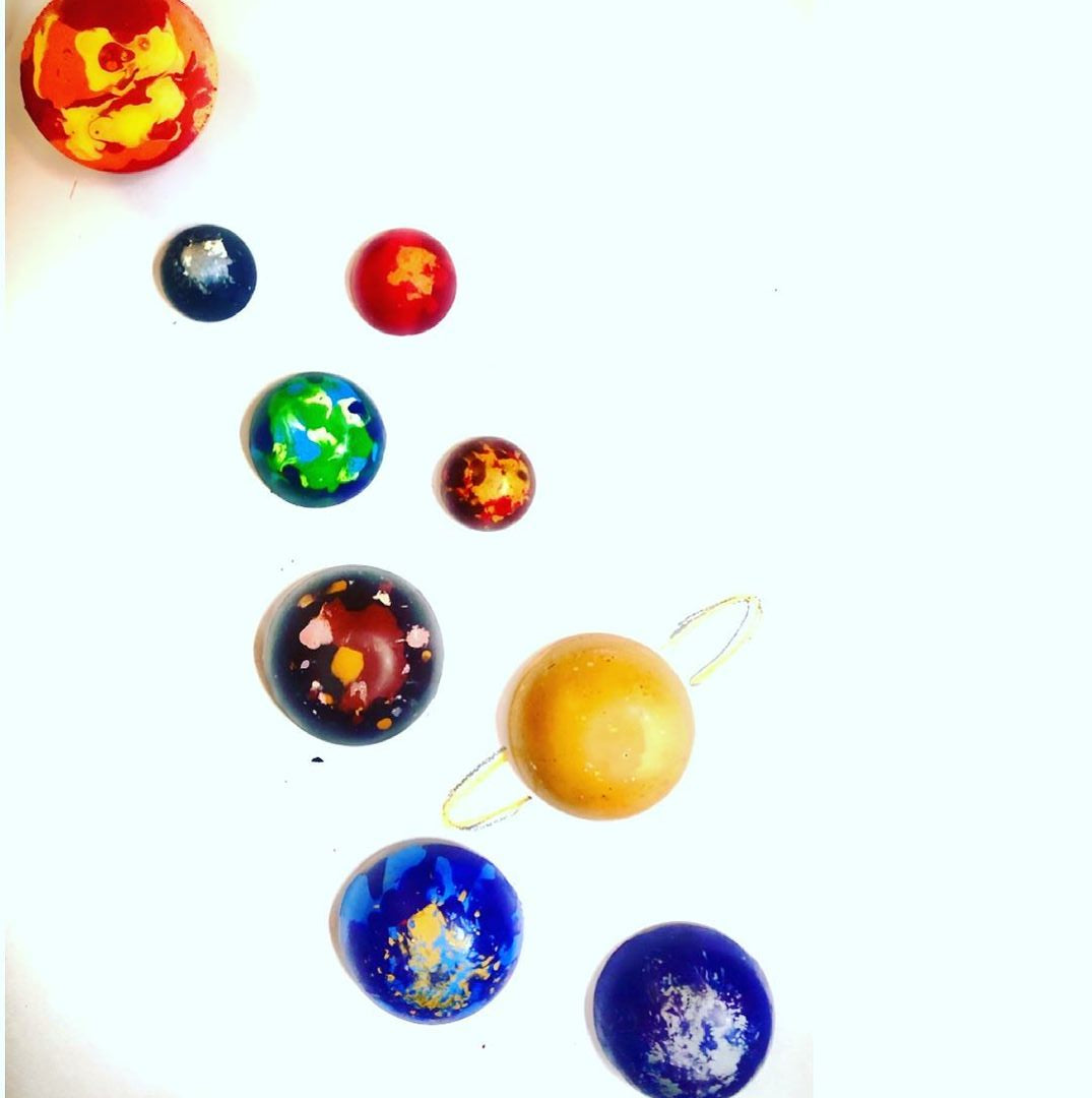 
                  
                    Handmade Non Toxic Planet Shaped Crayons Set of 9
                  
                