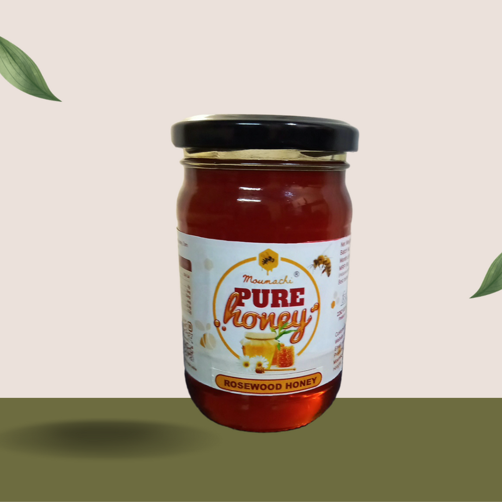 Moumachi Rosewood Pure Raw Organic Honey 350g (Pet jar)