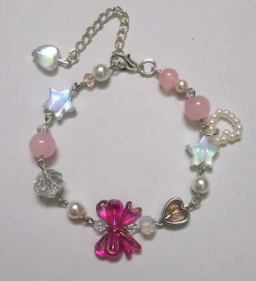 Pink Bow Bracelet