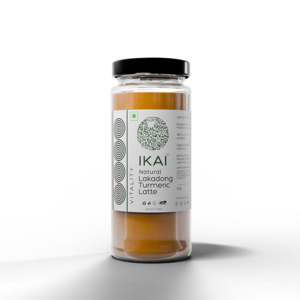 Natural Lakadong Turmeric Latte | Haldi Doodh | Customised For Vitality | Immunity Booster | 100g