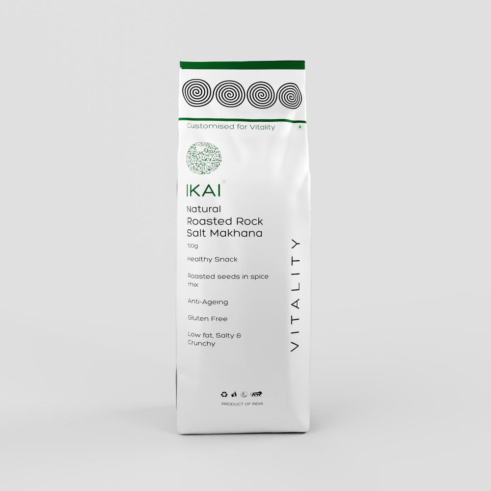 Natural Sendha Namak Makhana | Healthy Snack | Customised For Vitality | 100g