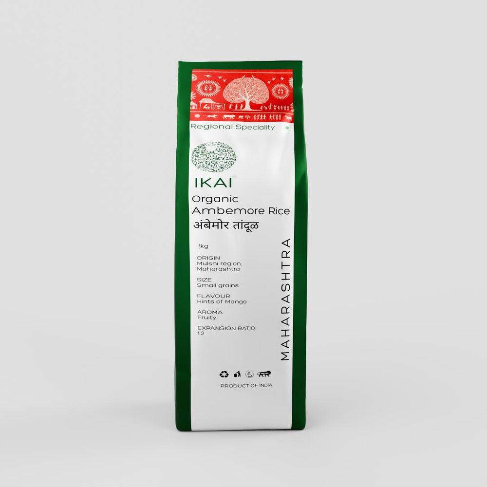 
                  
                    Organic Ambemore Rice | Mango Blossom Aroma | Regional Specialty-Maharashtra |1000g
                  
                