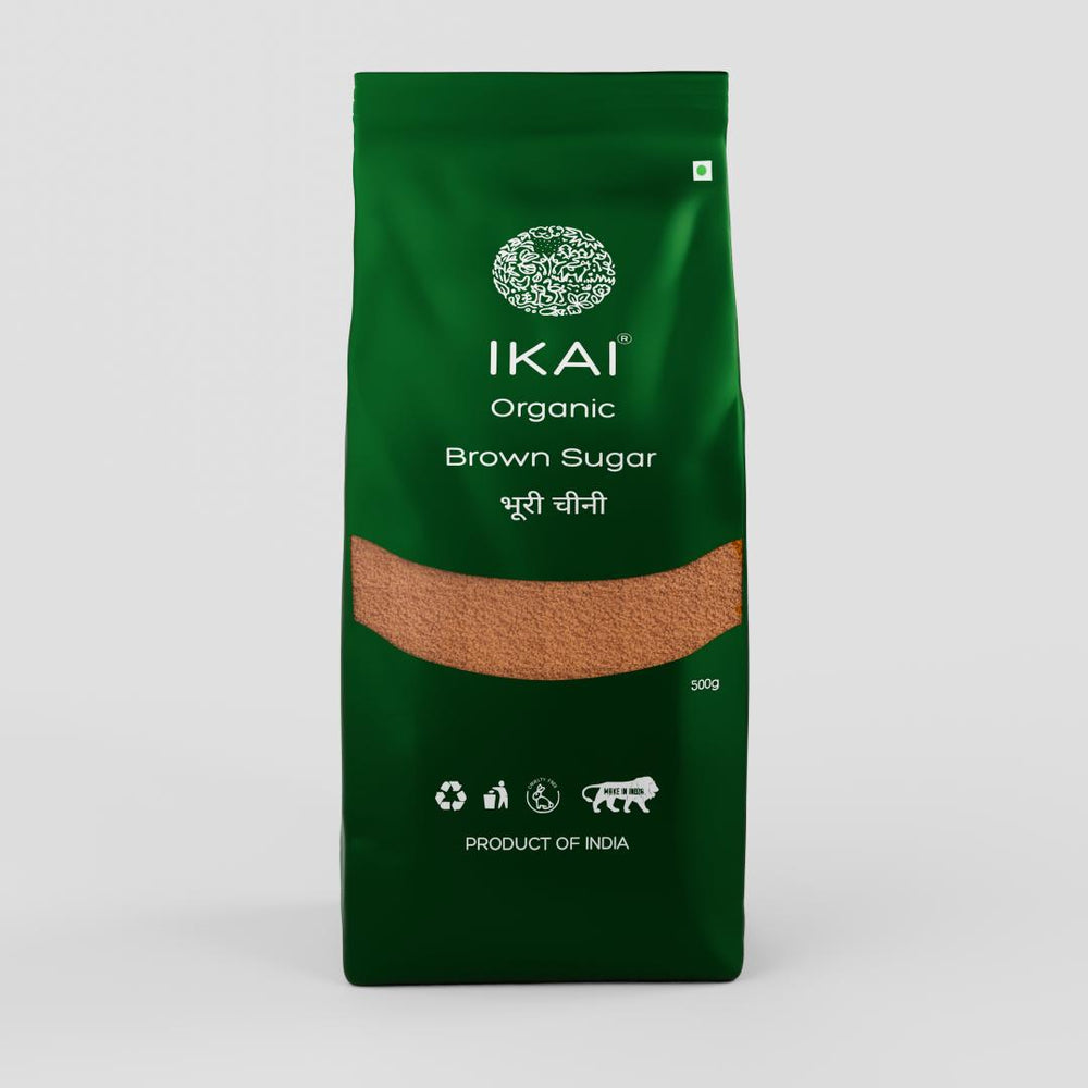 Organic Brown Sugar | Unrefined Cane Sugar | Healthy and Organic Foods | 500g