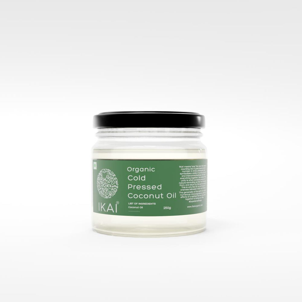 Organic Cold Pressed Coconut Oil | Wood Pressed | Cooking Oil | Skin Care | 250ml