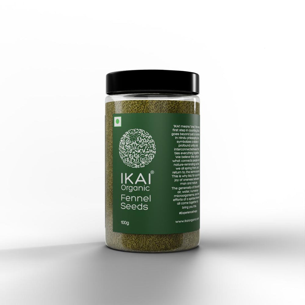 Organic Fennel Seeds | Saunf | Mouth Freshener | Aromatic Spice |100g