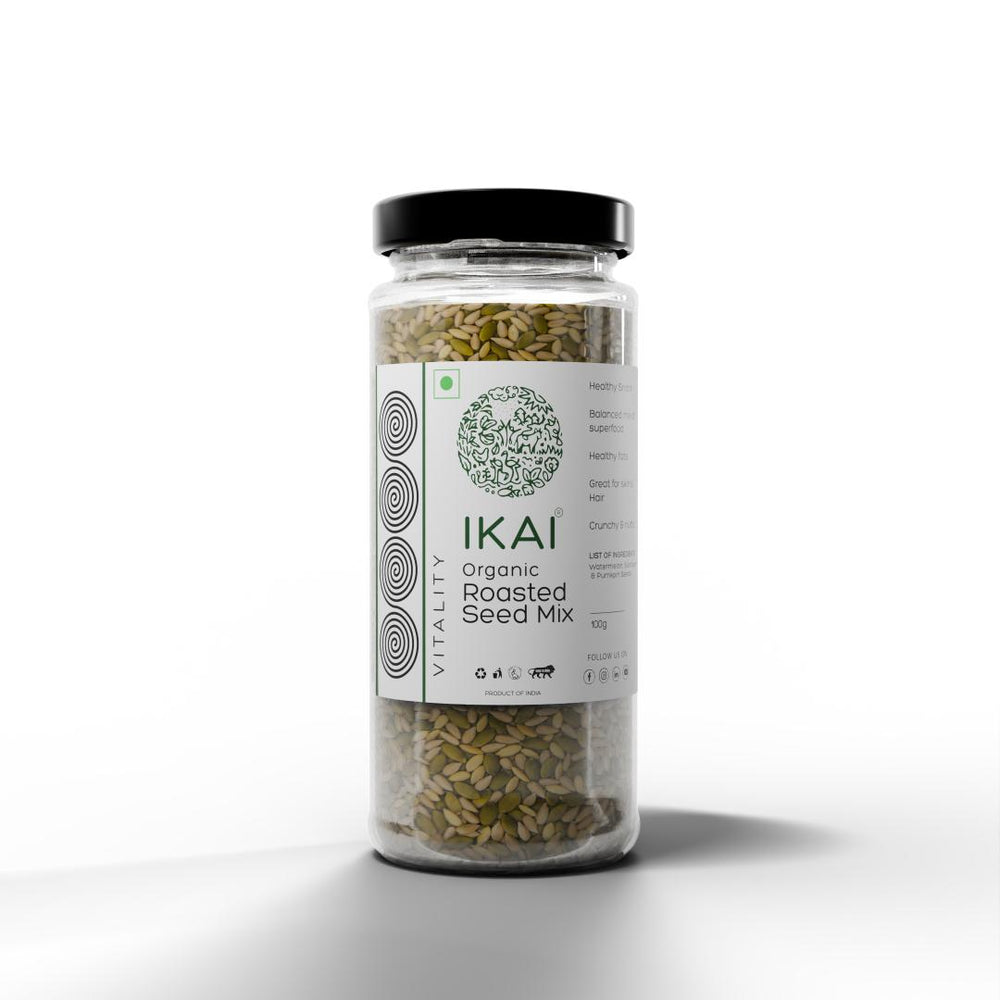 Organic Roasted Seed Mix | Customised For Vitality | Healthy Snack | 100g