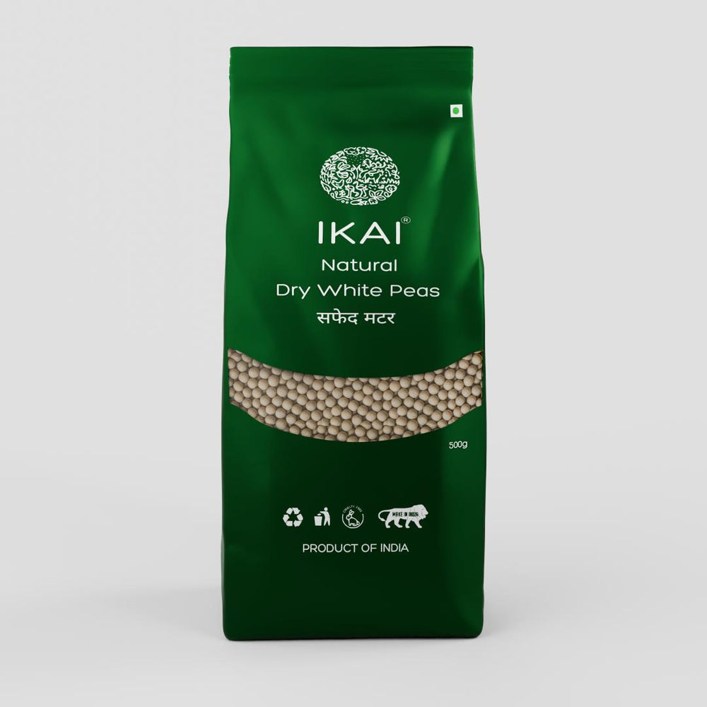 
                  
                    Natural Dry White Peas | Natural Protein Foods | Gluten Free Indian Foods | 500g
                  
                