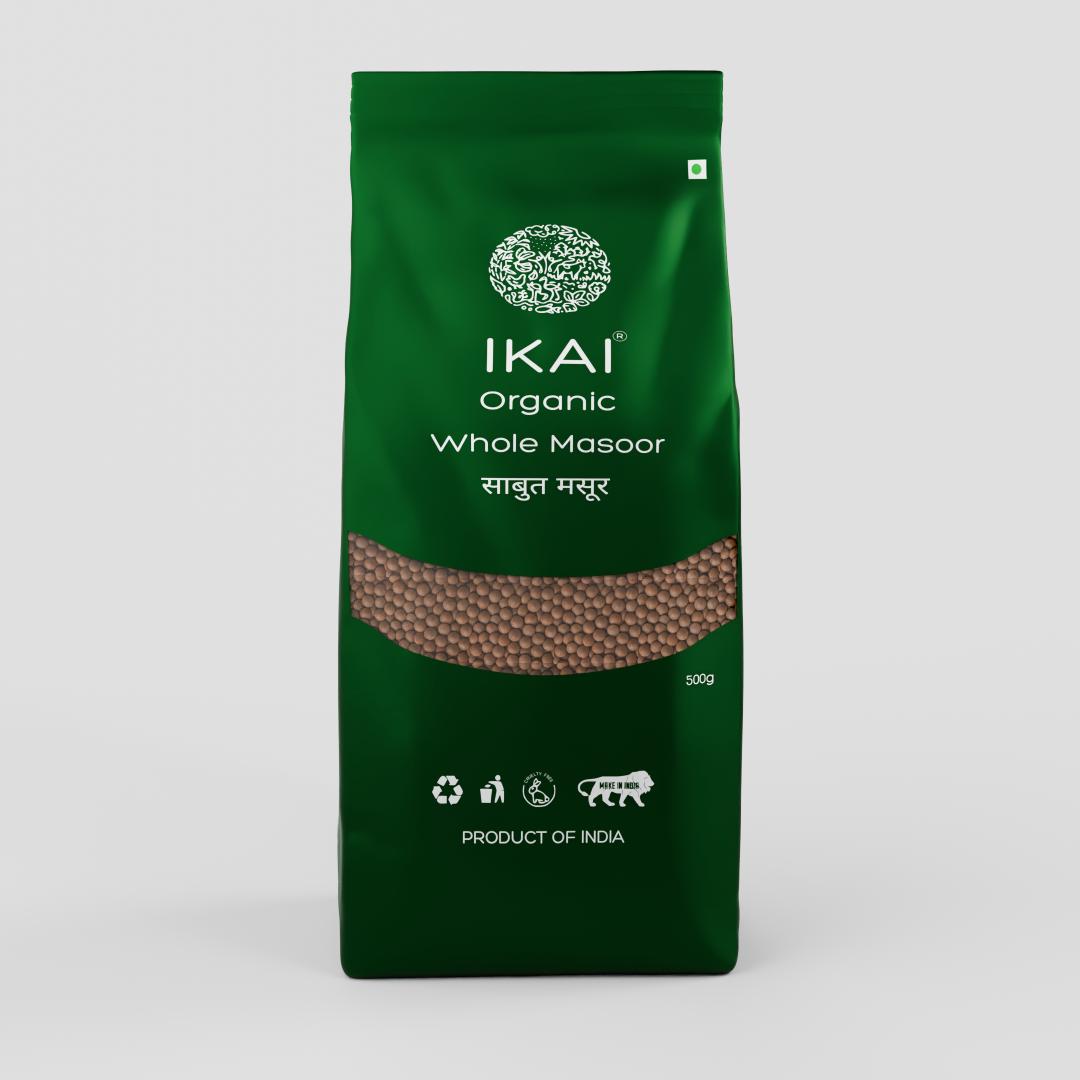 
                  
                    Organic Whole Masoor | Unpolished Red Lentil | Gluten Free Indian Foods| 500g
                  
                