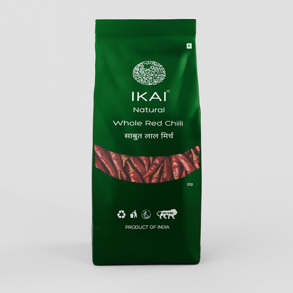
                  
                    Organic Whole Red Chilli | Sabut Lal Mirch | Sundried | Red Colour | Hot | 50g
                  
                