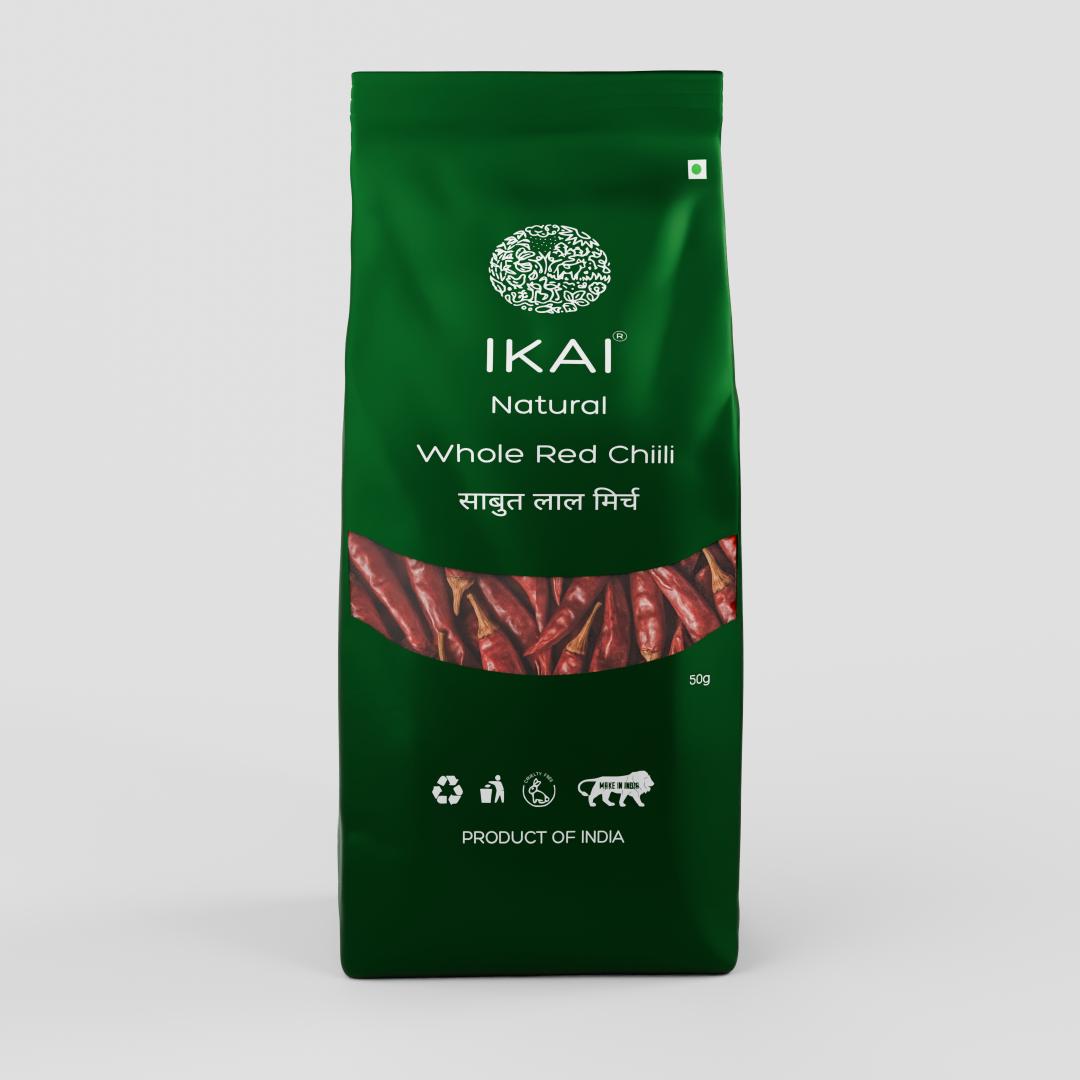 
                  
                    Organic Whole Red Chilli | Sabut Lal Mirch | Sundried | Red Colour | Hot | 50g
                  
                