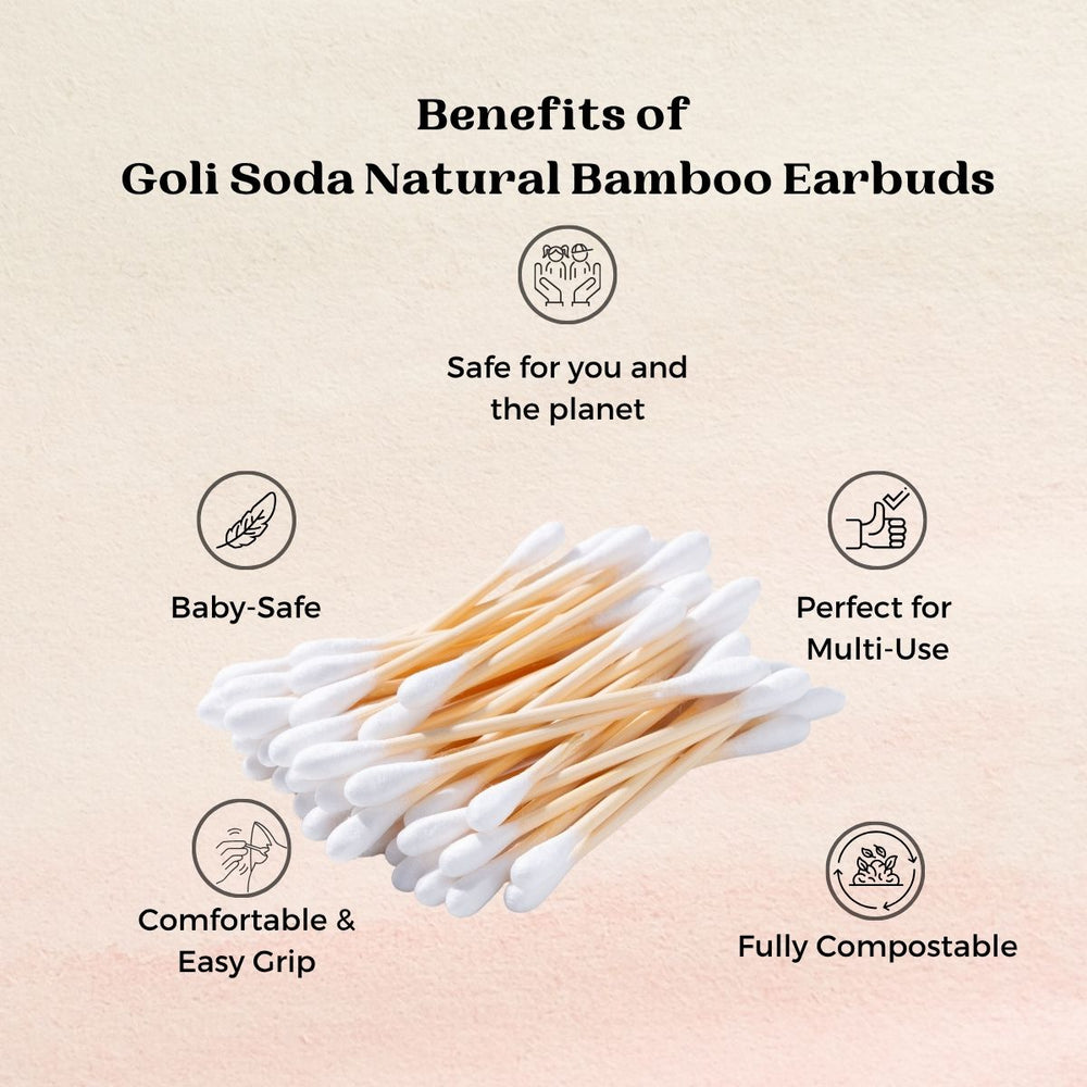 
                  
                    Goli Soda Natural Organic Cotton Bamboo Ear Buds - 160 sticks
                  
                