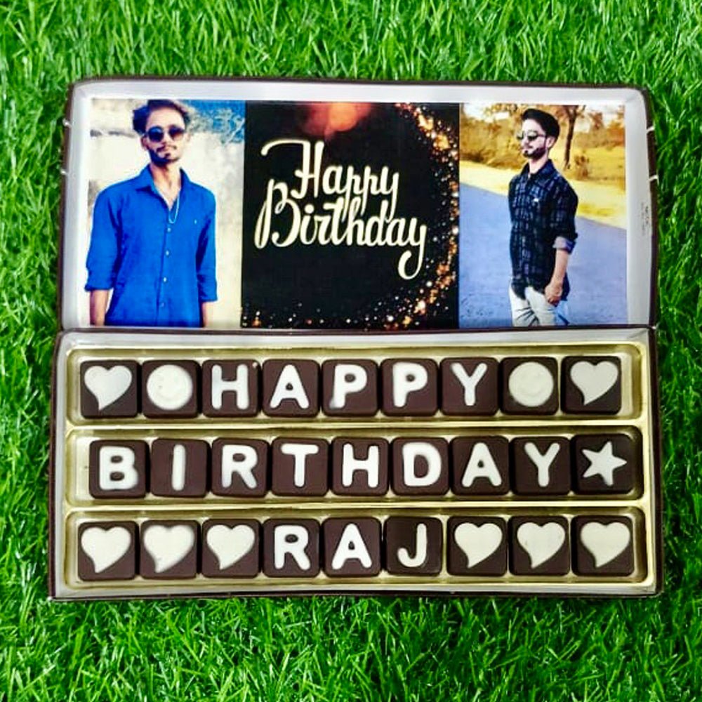 3-Line Chocolate Box - Kreate- Birthday