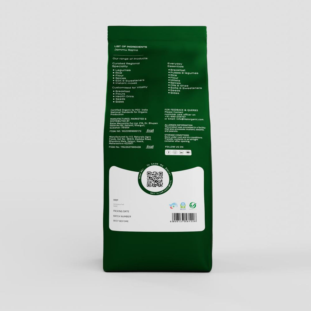 
                  
                    Organic Jammu Rajma | Regional Specialty – Jammu | Natural Protein Foods |500g
                  
                