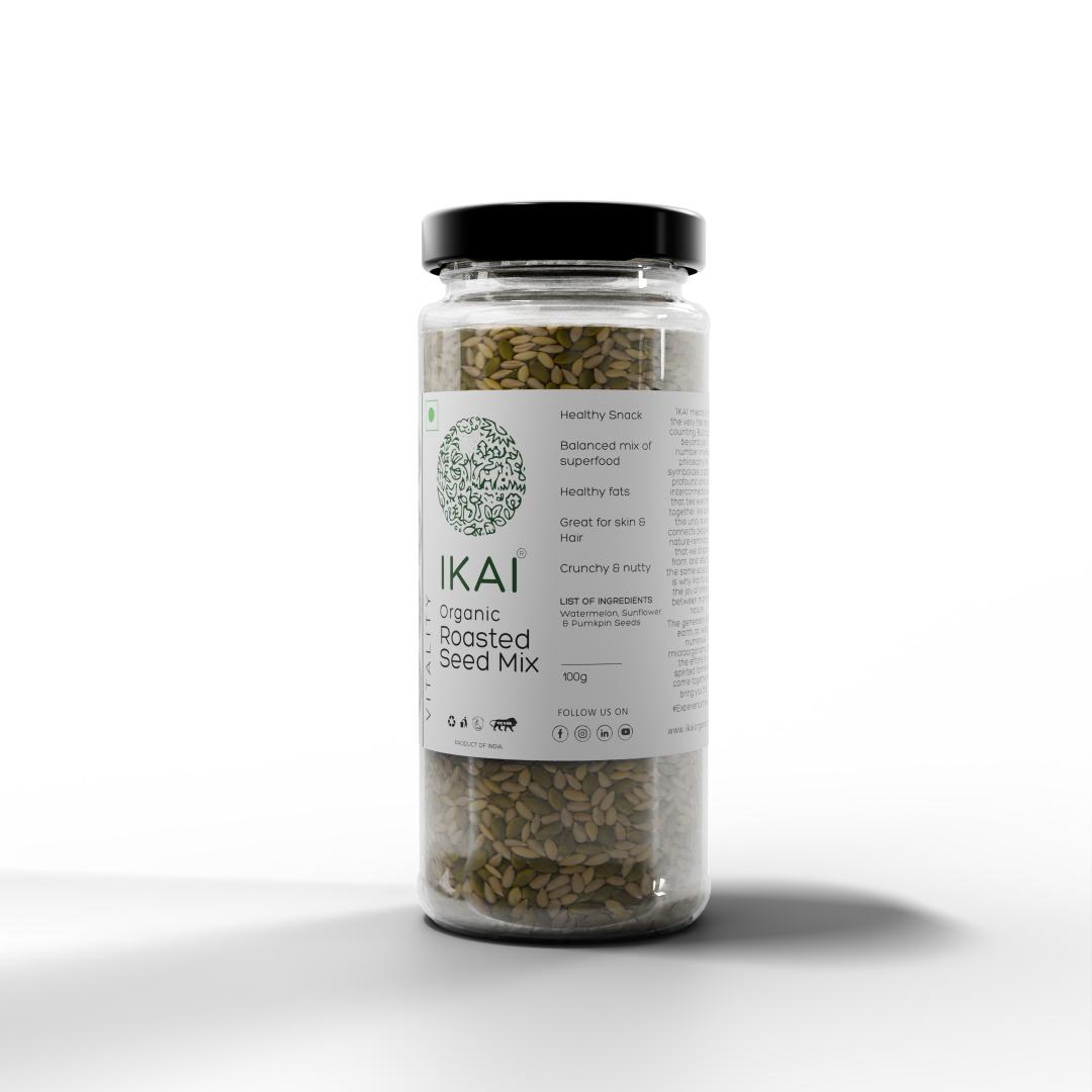 
                  
                    Organic Roasted Seed Mix | Customised For Vitality | Healthy Snack | 100g
                  
                