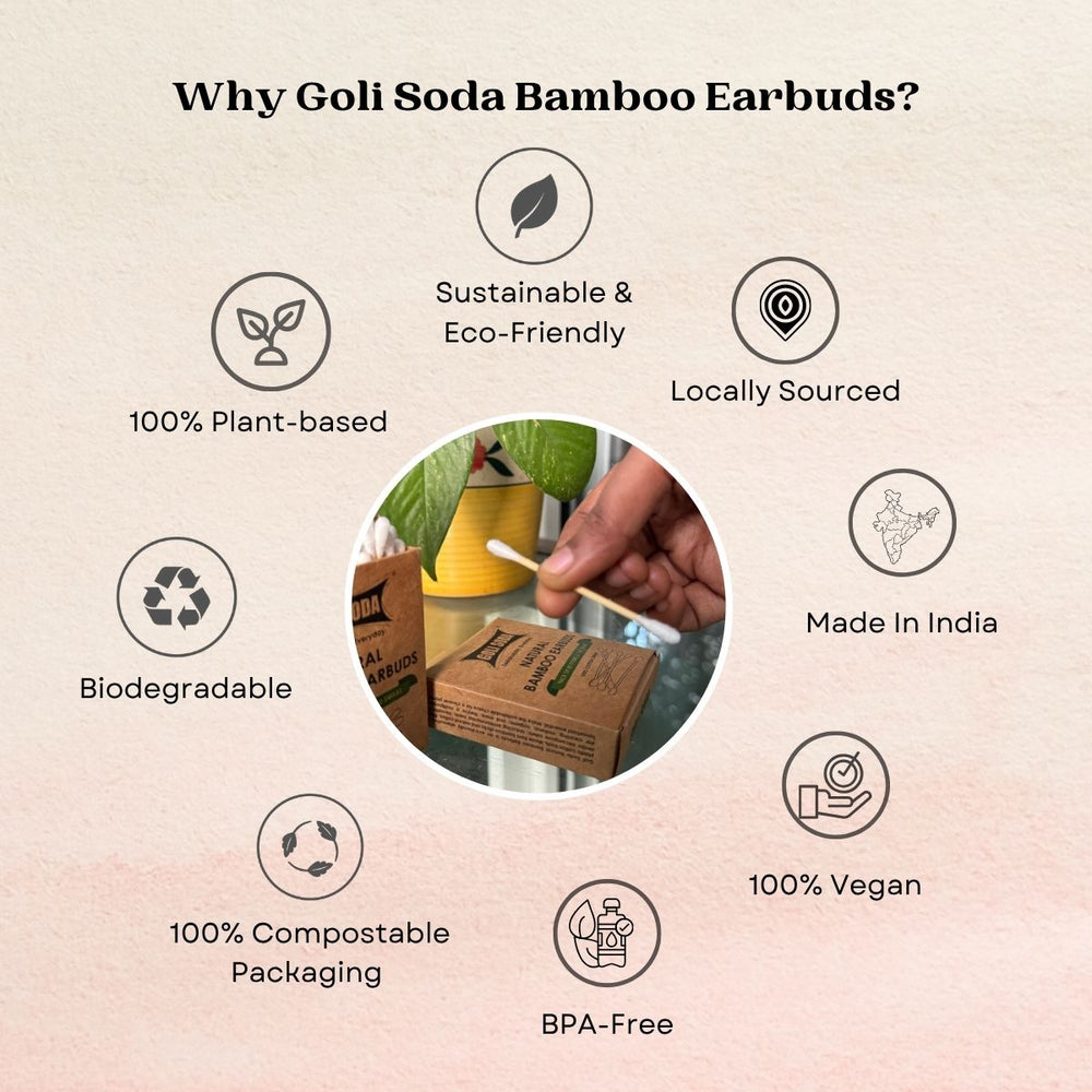 
                  
                    Goli Soda Natural Organic Cotton Bamboo Ear Buds - 160 sticks
                  
                