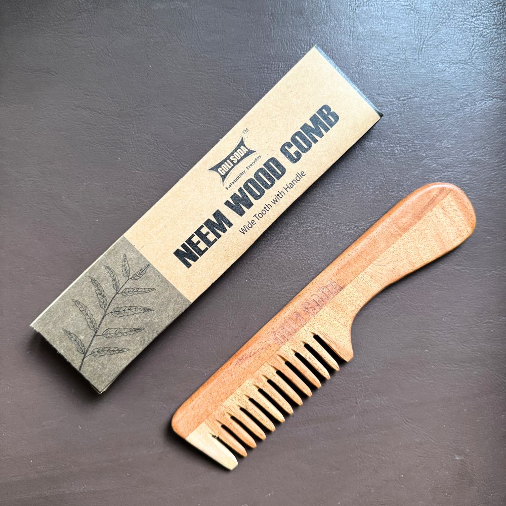 
                  
                    Goli Soda Neem Wood Comb - Wide Tooth with Handle
                  
                