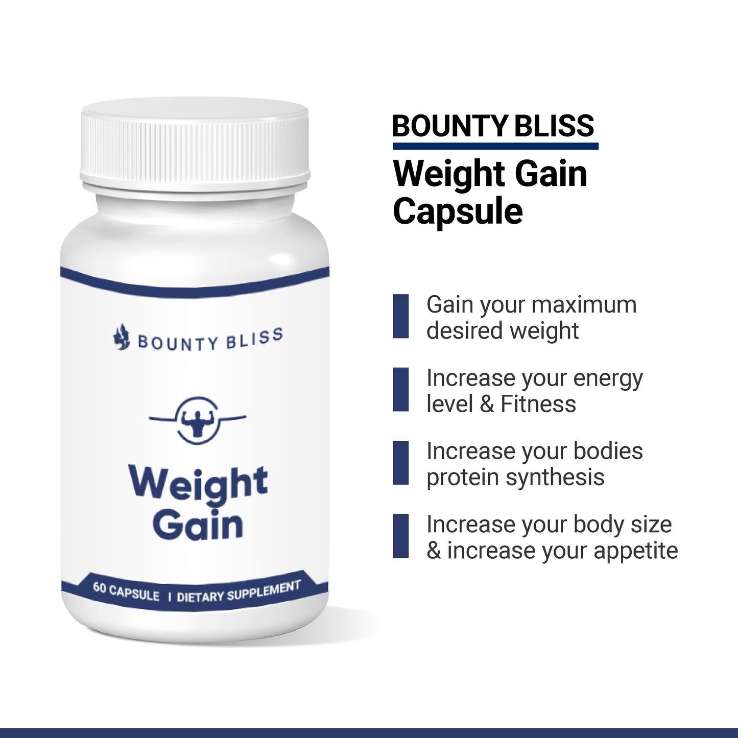 
                  
                    Bounty Bliss Weight Gain 60 Capsules
                  
                