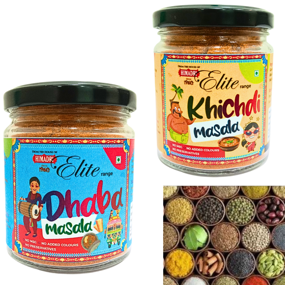 Himadri Elite Dhaba Masala and Kitchen Magic Masala Combo Pack (150g *2 packs)