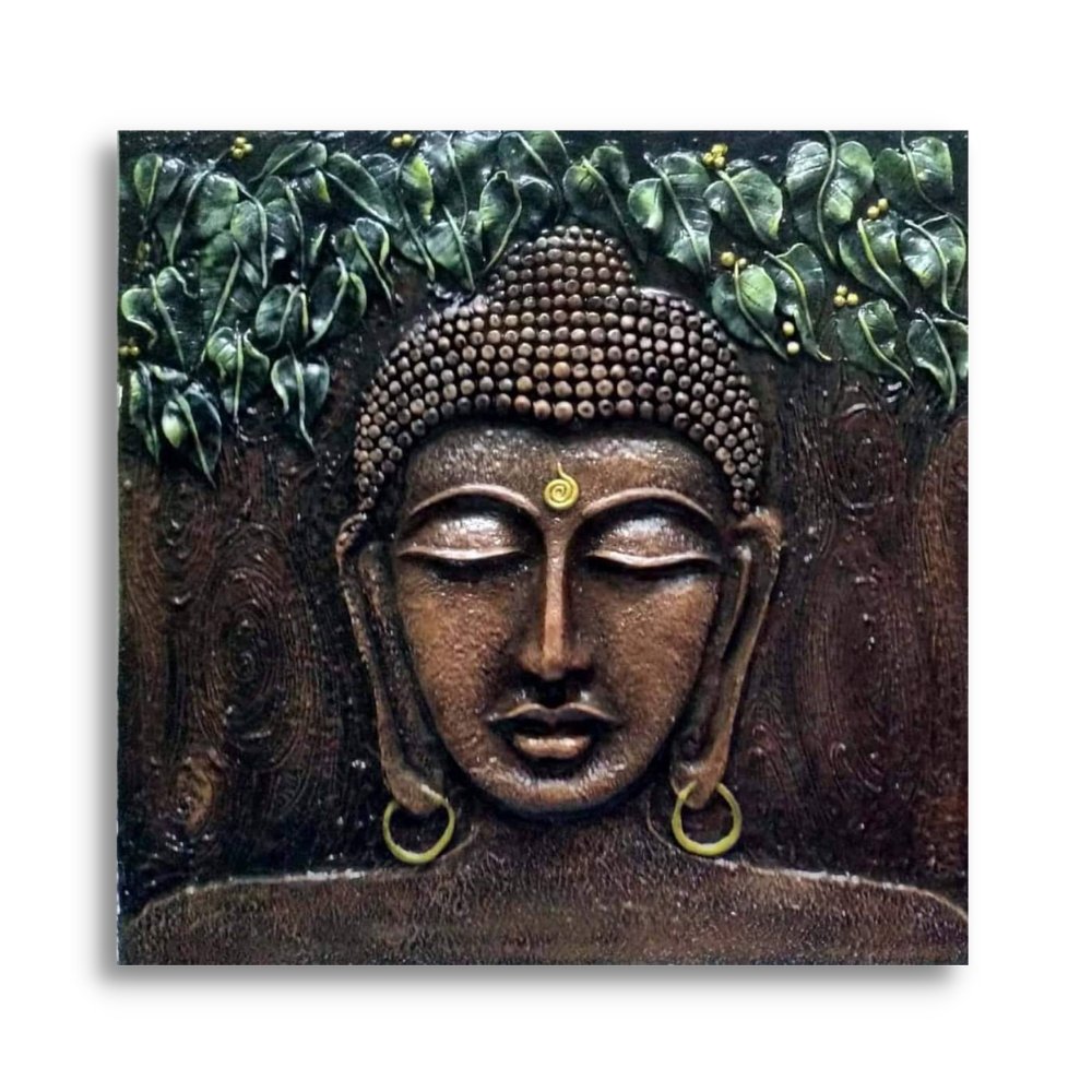 
                  
                    3D Clay Buddha Mural - Kreate- Wall Decor
                  
                