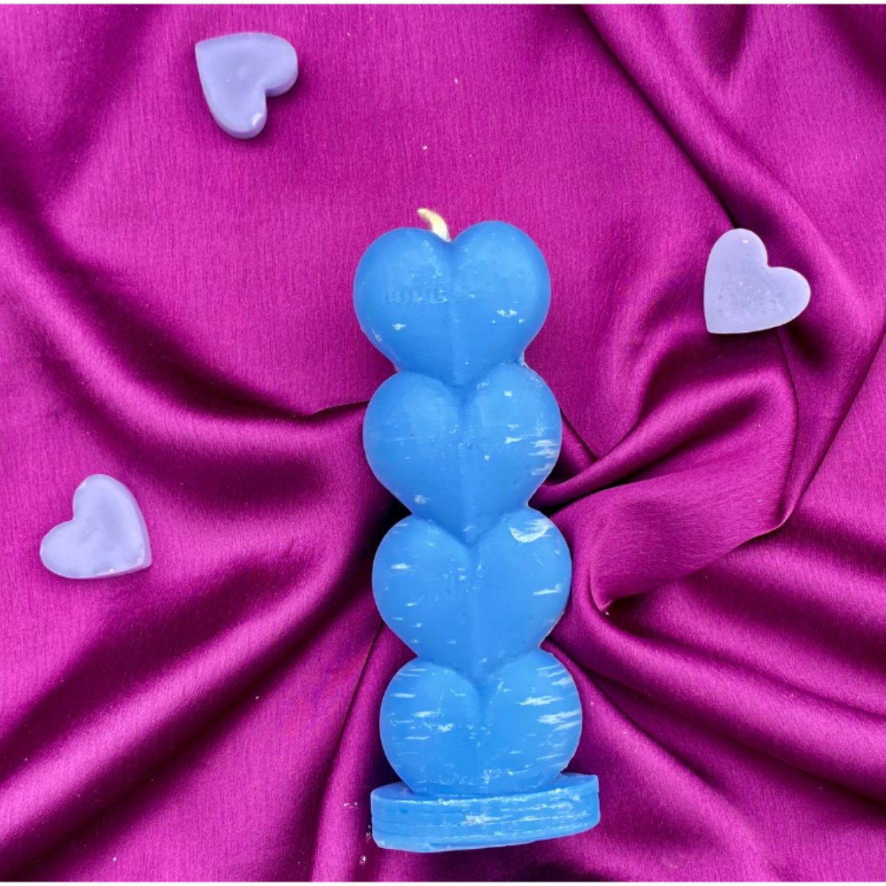 4-Heart Candle (150g) - Kreate- Candles & Holders