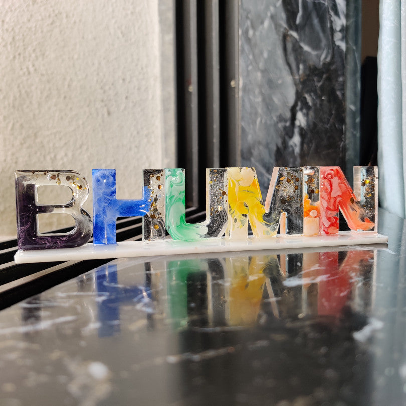 Resin Name Stand