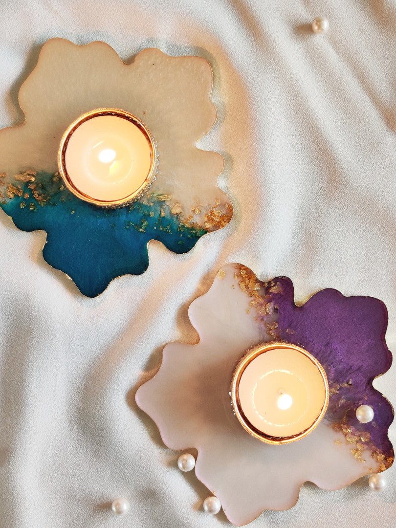 Resin Diyas - Pair of 2